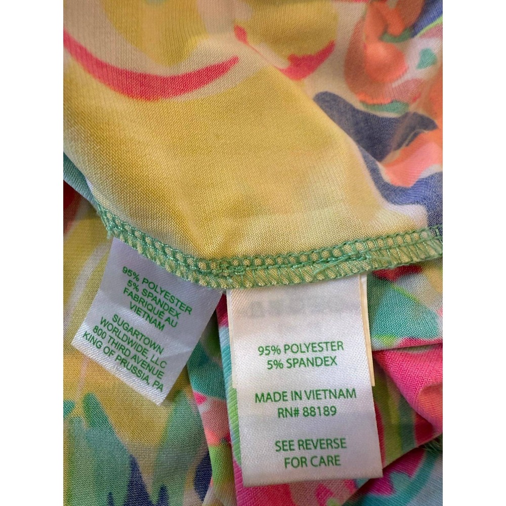 Lilly Pulitzer Loro Maxi Dress Parrot Party Tropical Floral Pink Green Size M - Picture 7 of 8